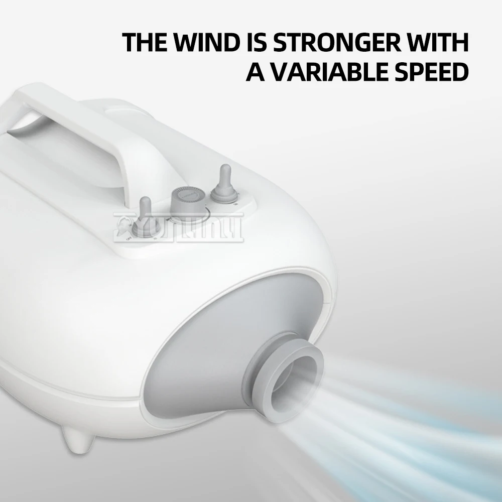 3500W Pet Hair Dryer Dog/Cat Grooming Dryer/Blower Double Motor Water Blower Warm Wind Adjustable Blow-dryer