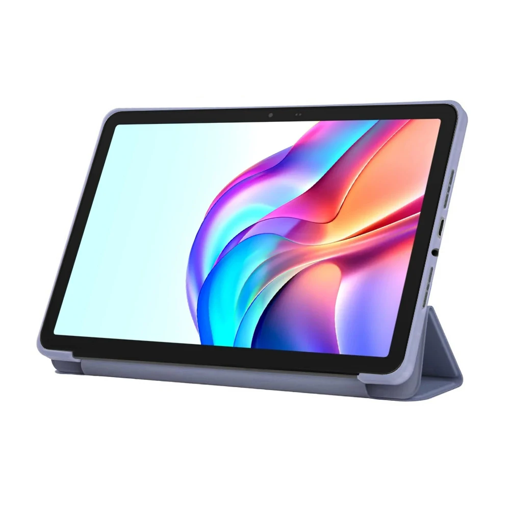 Slim Tri-Folding Stand Tablet Case with TPU Back and PU Leather Cover