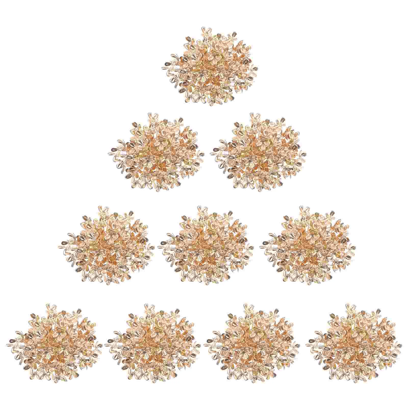 

10 Pcs Artificial Hydrangea Head Bouquet Flower Wedding Flowers Decor Plastic Party Layout Prop