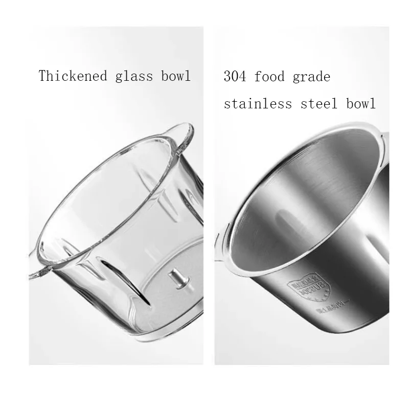 220V Electric Meat Grinder Machine Kitchen Aid Mincer Stainless Steel Slicer Food Processor Spice Pepper Garlic Crusher Chopper 5