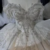 Jancember Sweetheart Beading Sequined Wedding Gowns Short Sleeves Ball Gown Perfect Wedding Dress 2023 Vestido Noiva XS020 6