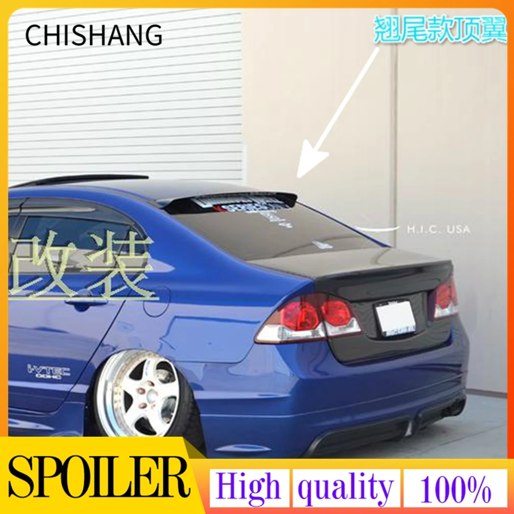 

Стайлинг автомобиля 2006-2015 для Honda Civic спойлер FD2 высококачественный материал PMMA автомобильный солнцезащитный козырек на крышу спойлер для багажника