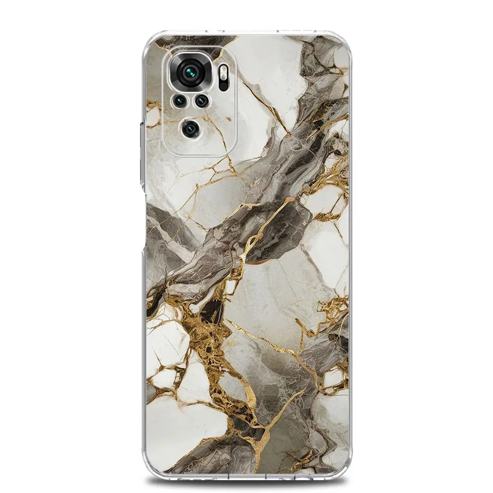 Clear Soft TPU Watercolor Marble Phone Case