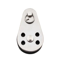 5PCS Stainless Steel M25 Pulley Block Hanging Wire Towing Wheel Lifting Wire Rope Cable Pulley Roller 2