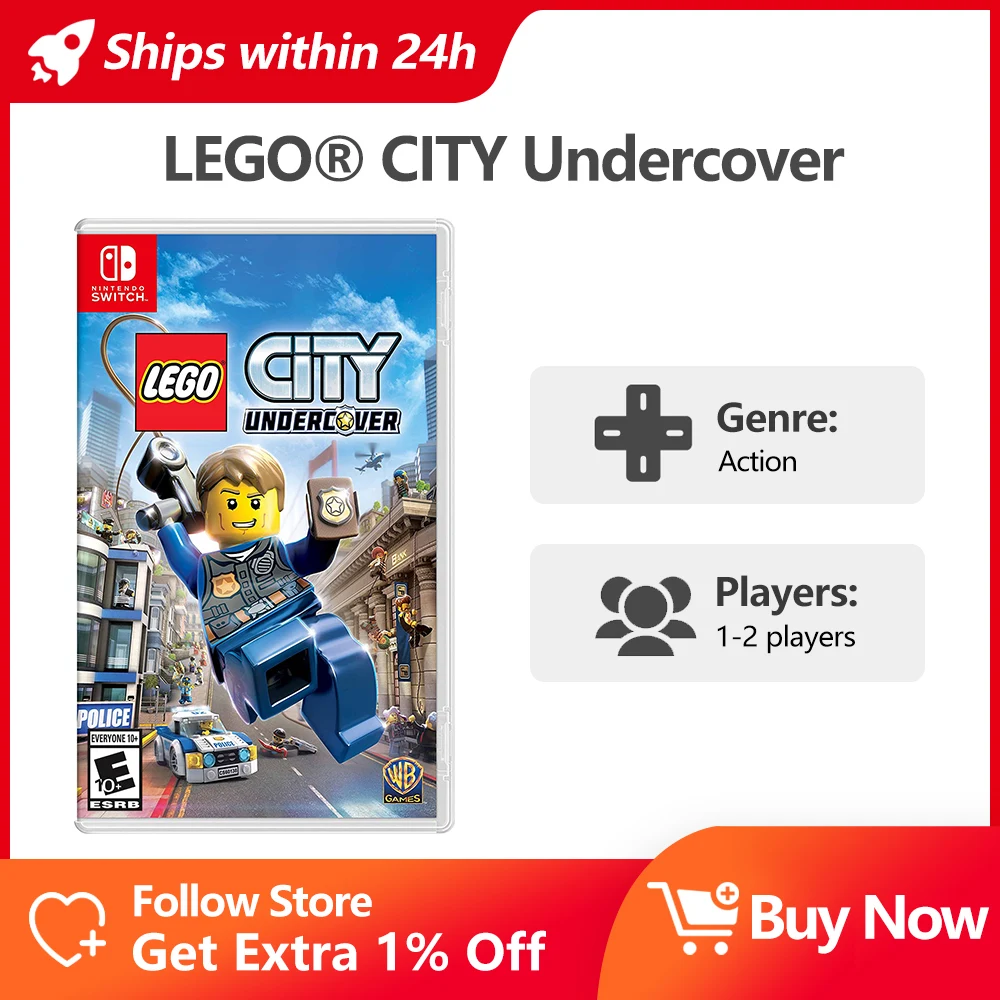 Lego City Undercover Nintendo Switch Offerte Di Gioco 100% Ufficiale Originale Gioco Fisico Card Action Genere Per Switch Oled Lite