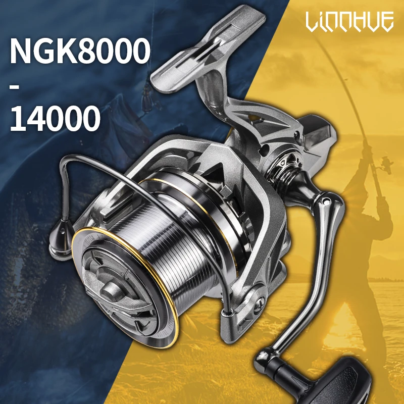 LINNHUE Big Spinning Fishing Reel 8000 9000 10000 12000