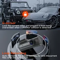 Caméra de tableau de bord 4K WiFi GPS pour voitures Mini voiture avant DVR 24H Mode de stationnement capteur G enregistreur vidéo de conduite de voiture enregistrement en boucle 6