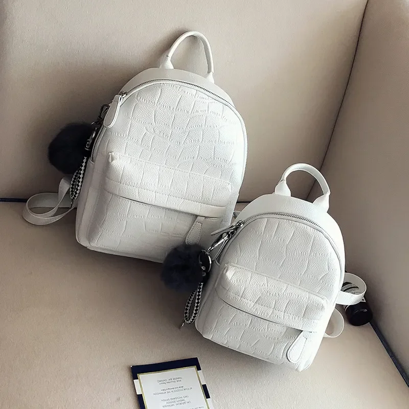 

Mini Backpacks Women PU Leather Cute Small Backpack Female White Back Pack Black Backpacks for Teen Girls Fashion Bagpack Woman