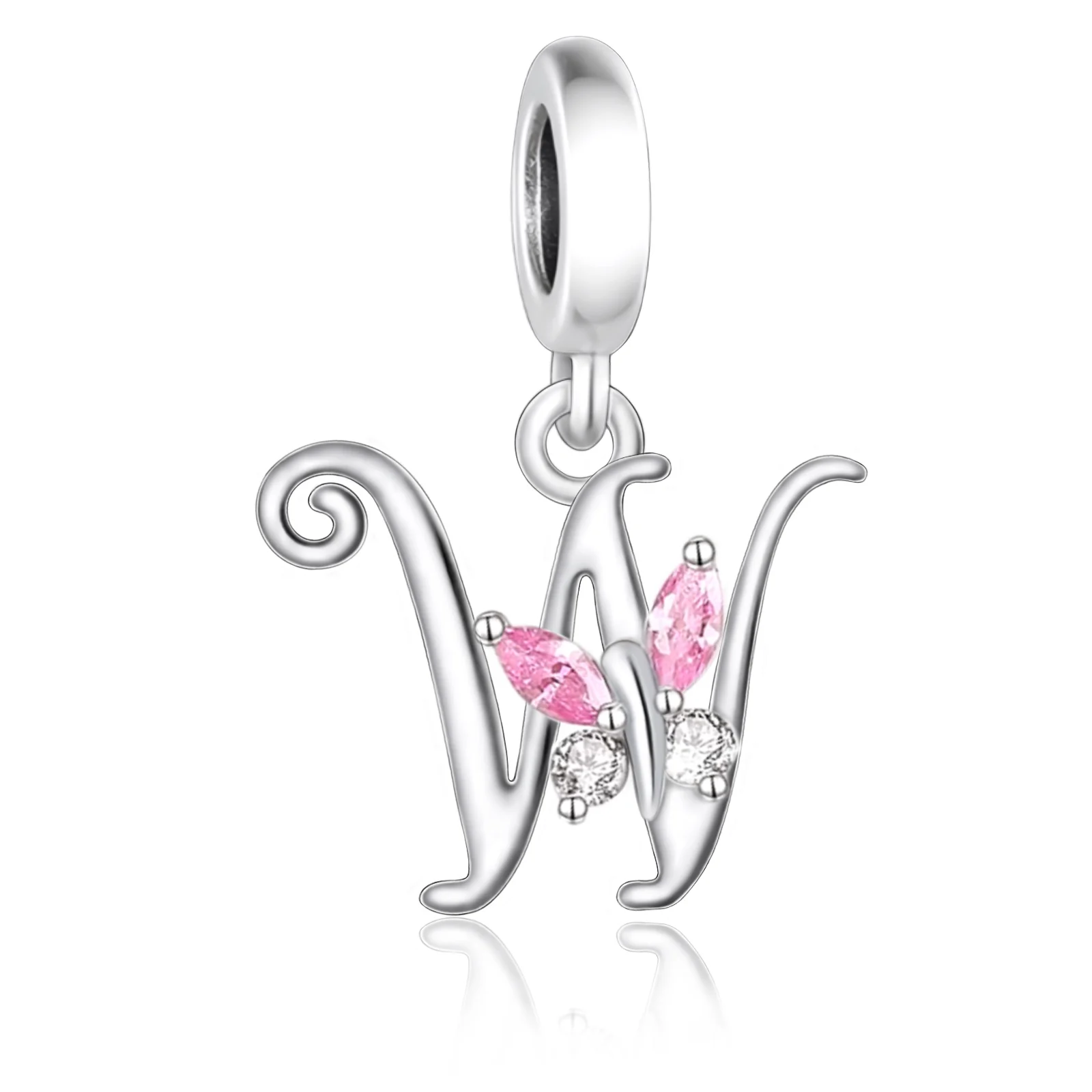FC Jewelry Fits Original Pan Charms Bracelets Necklace 925 Sterling Silver A-Z Alphabet Letter Kralen Beads Birthday Berloque 4