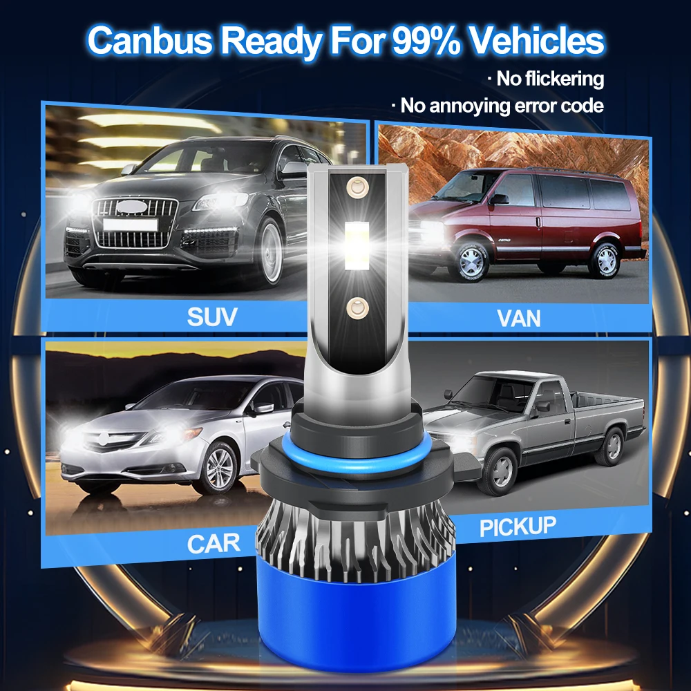 20000LM LED Canbus Car Headlight Bulbs 120W CSP Chips Auto Lamps 12V 6000K White For Pontiac Solstice 2006 2007 2008