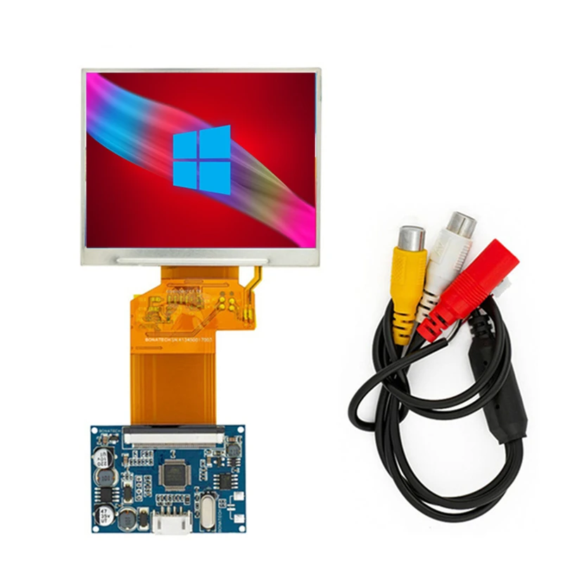 Polegada Lcd Panel Tft Display 35 Entrada Qvga av Transflective Lcd 320×240 para Equipamento de Exploração Luz Solar Display 3.5