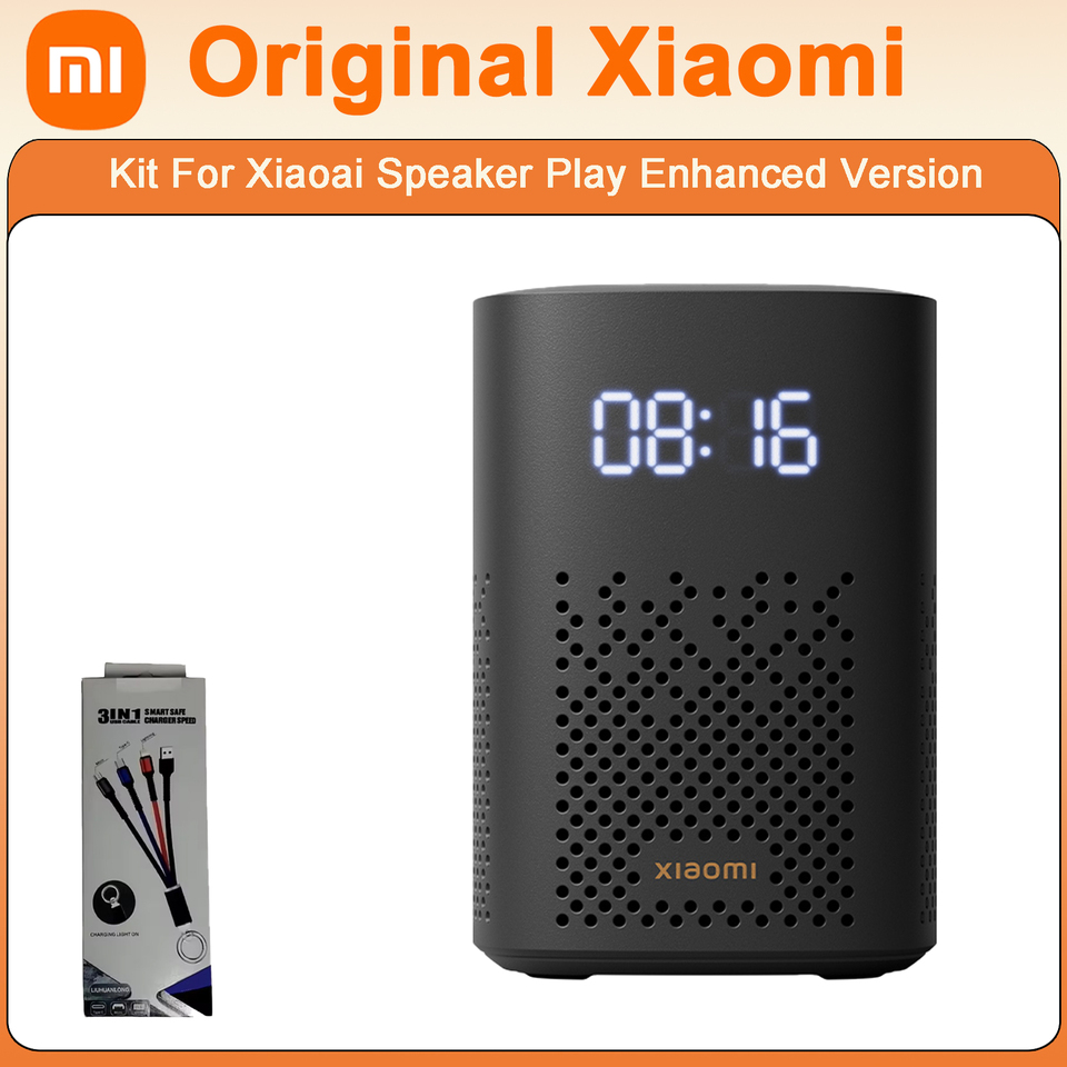 Original Xiaomi Xiaoai Speaker Play Enhanced Version Wireless Audio Kit AI Command Smart Lock Robotic Vacuum Multi-Device Sync