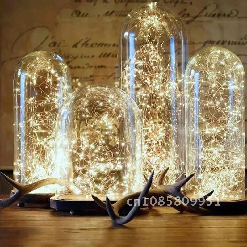

Copper Wire Battery Box Wedding Decoration Garland Fairy Garden Party Decoration Luce Decorativa Natale String Lights