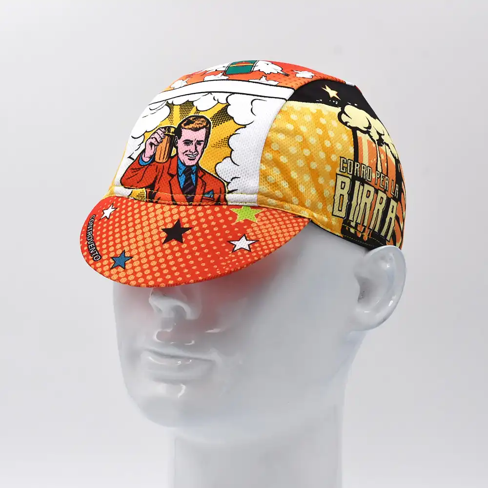 Classic Retro Beer Cycling Cap Bike Hats Breathable Quick Dry Bicycle Cap Outdoor Riding Accessories cycling caps cycling hat cycling hats riding hat