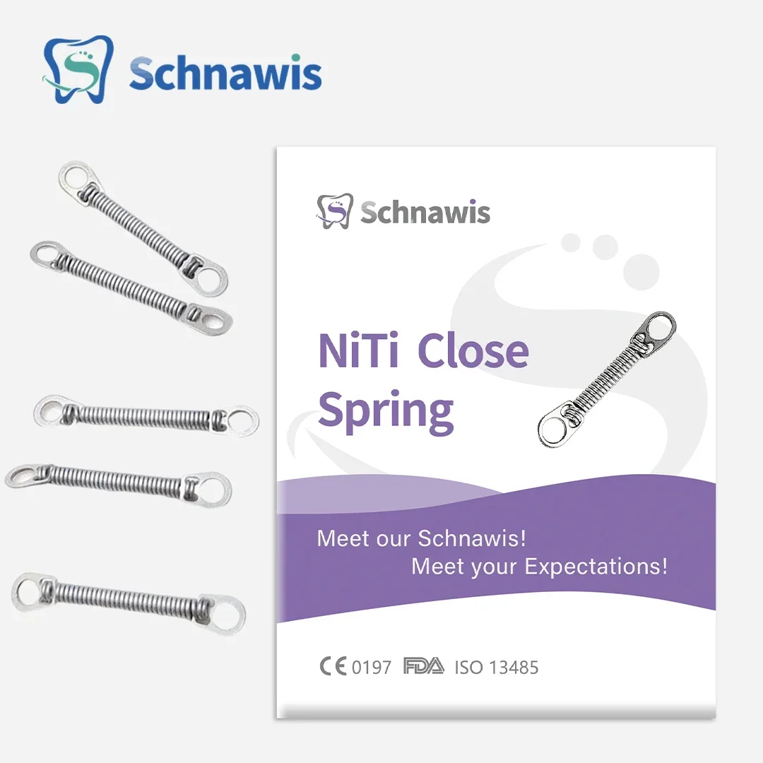 Niti-Ressort hélicoïdal ouvert pour orthodontie dentaire, longueur de 180mm, force lumineuse, matériaux orthodontiques, rapport de dentisterie, 24 tailles