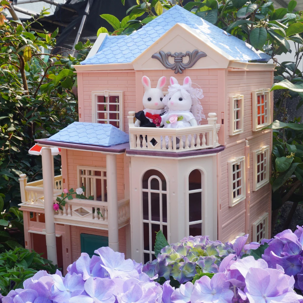 1:12 Micro Deluxe Villen Puppenhaus Schloss Baumhaus Auditorium Spielhaus Miniaturmöbel Modell Küche Spielzeug Mädchen Geschenk – Detail 5