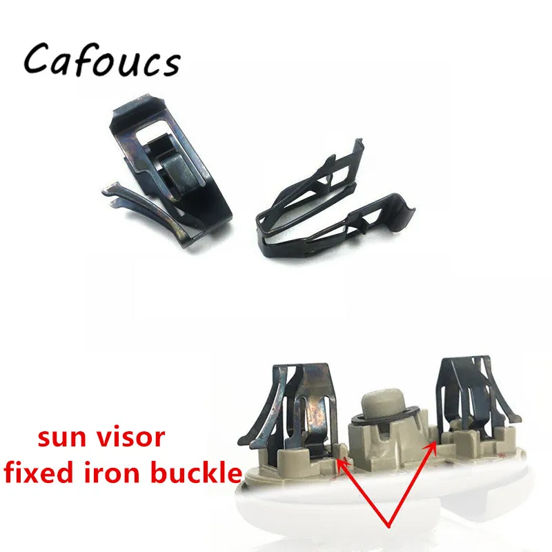Car Interior Sun Visor Fixed Iron Buckle Clip Bracket Holder For Toyota