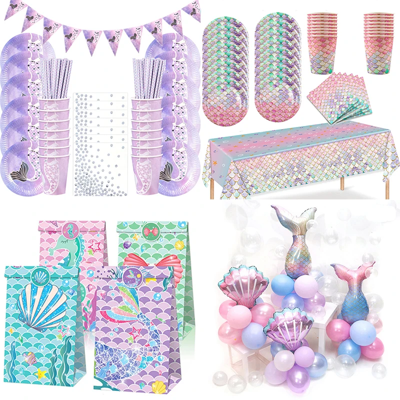 Forniture Per Feste A Sirena Palloncini Arco Set Decorazione A Sirena Sirena Festa Di Compleanno Favore Decorazione Per Feste Di Compleanno Per Bambin