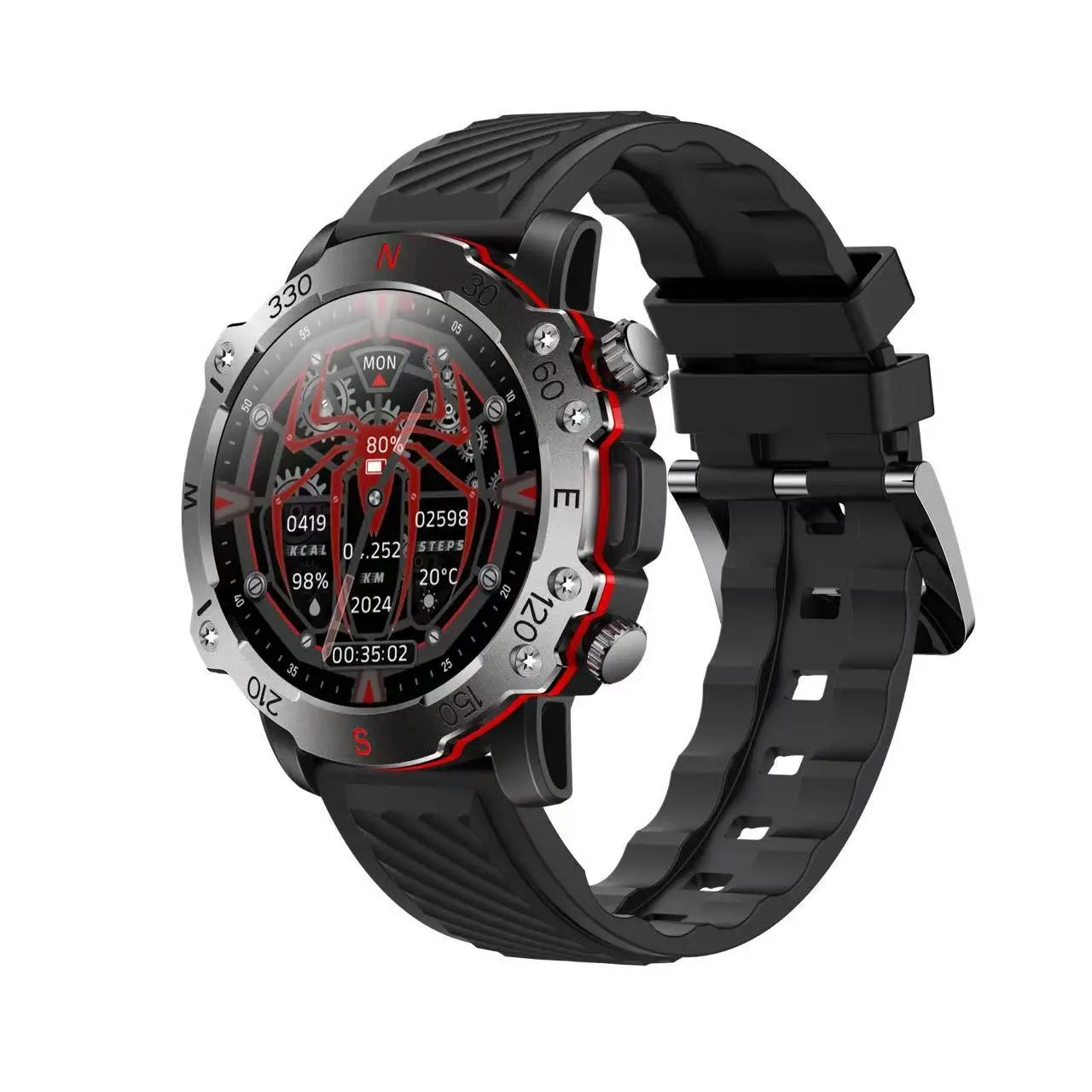 Smartwatch de chamada Bluetooth com medição de pressão arterial Monitoramento de frequência cardíaca Rastreamento do sono e recursos de rastreamento de atividades