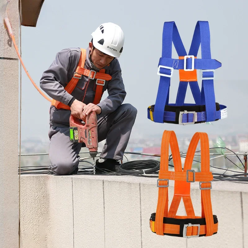 Adjustable Safety Belt Aerial Work Cleaning External Wall Rescue Protection Safety Rope Outdoor Climbing Harness safety harnesses,anti fall safety rope set
