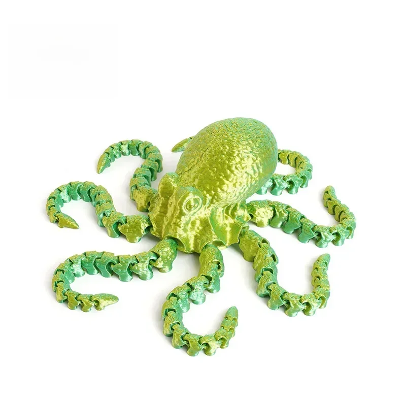 1pc 3D Printed Octopus Ornament: Creative Animal Desktop Home Model Gift 14