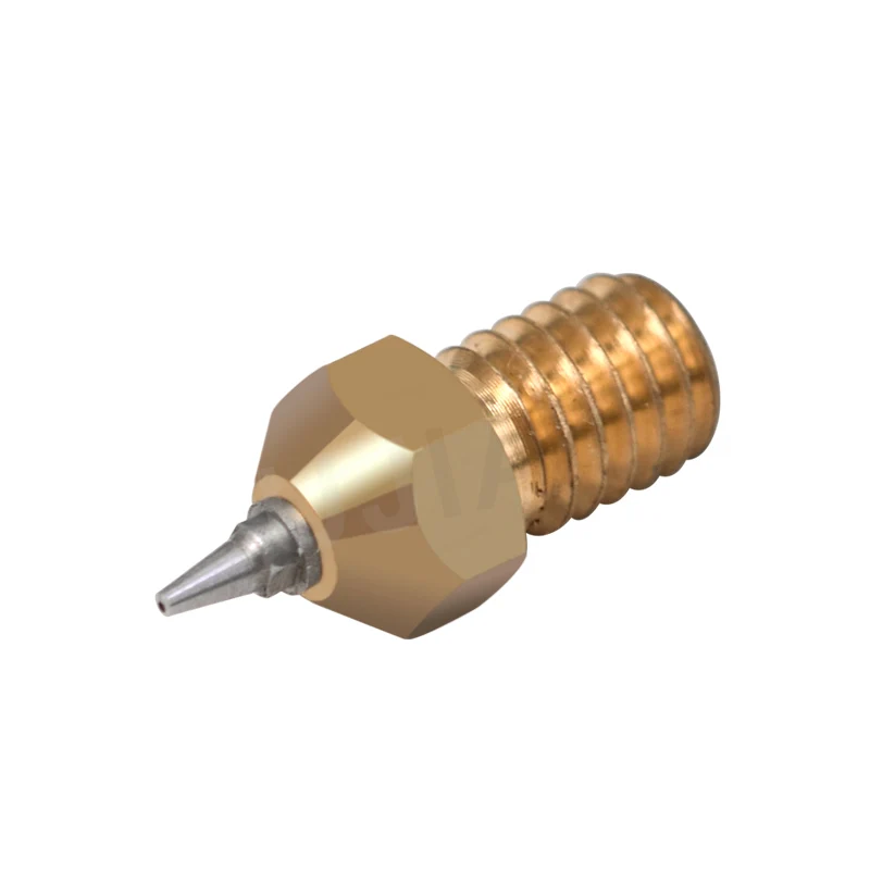 E3D Brass Nozzle With Stainless Steel Tip Detachable Inner Diameter 2.0mm Thread M6 Nozzle 0.2-1.75mm For 3D Printer Accessories