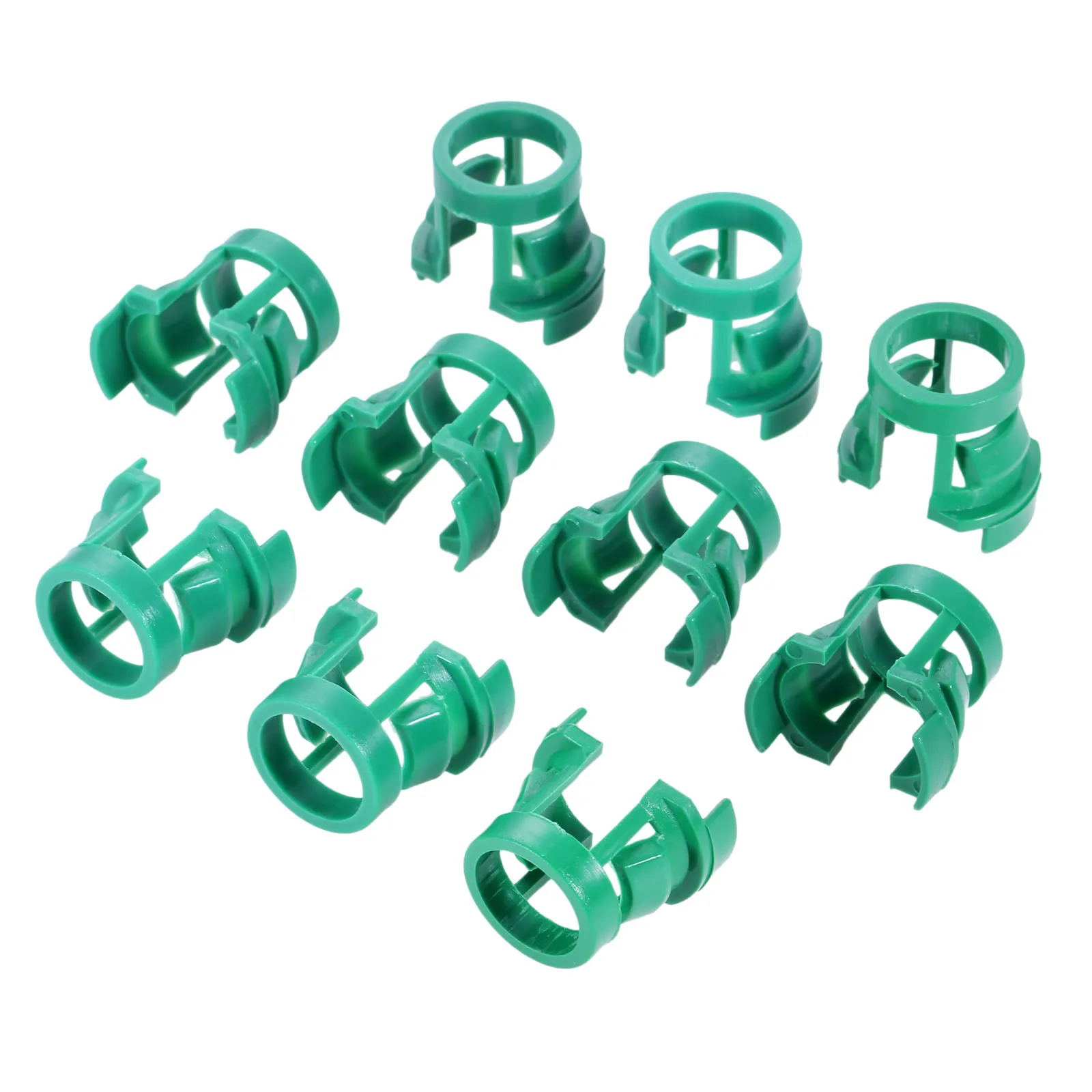 

10PCS Car Transmission Tubing Clamp Clip Fastener Buckle For Volvo Old S80 XC90 Plastic Fasteners Auto Accessories Green