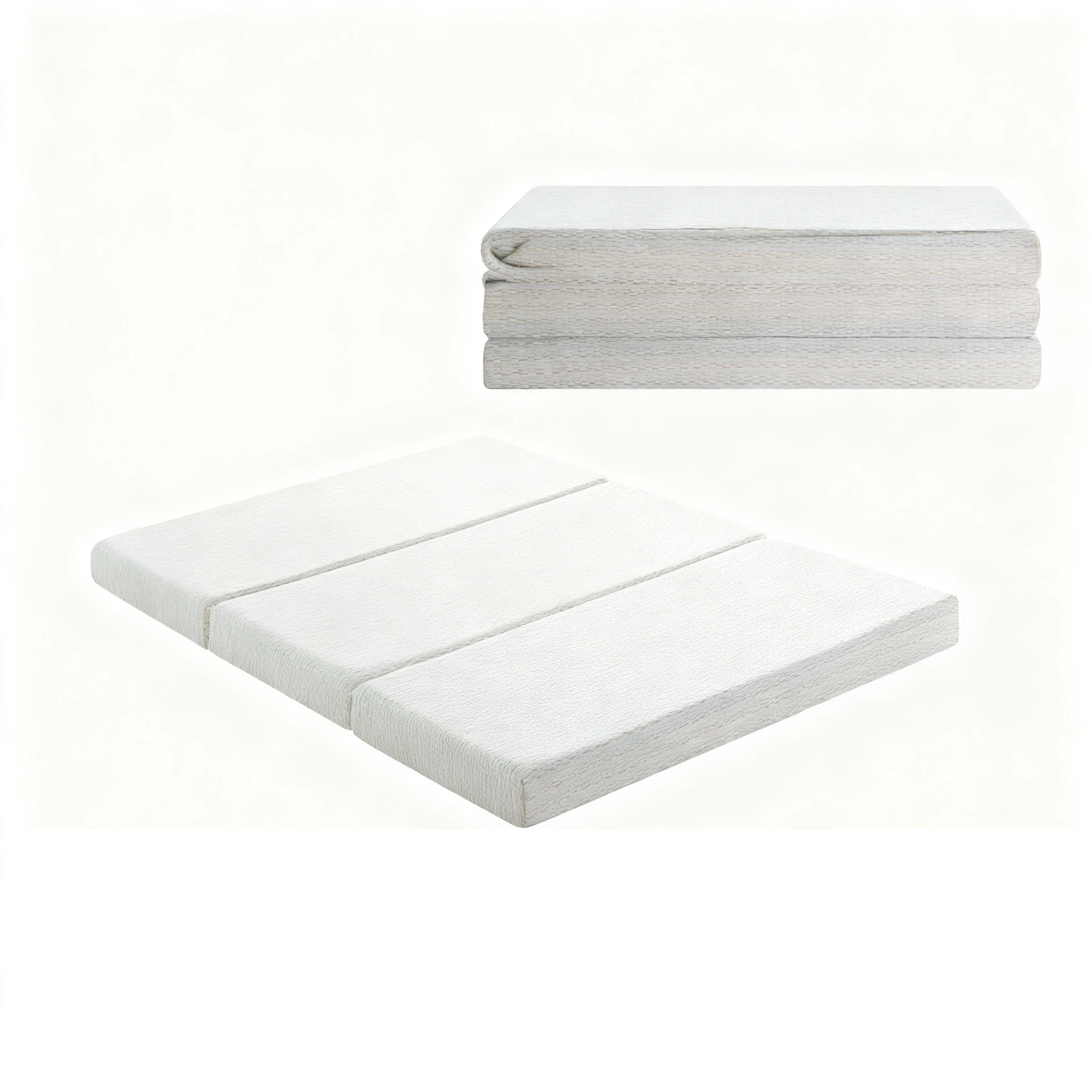 FlexiCore 6-Inch Tri-Fold Memory Foam Mattress - Full Size Foldable Floor Mattress with Storage Bag for Guests