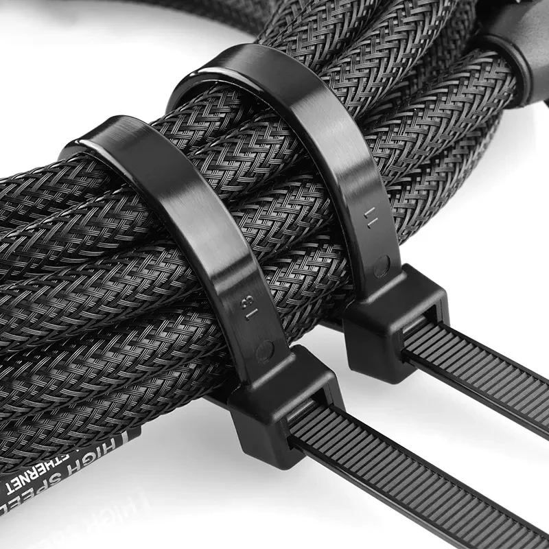 Nylon Cable Ties Pack of 1000/250Pcs 3*100 3*150 4*200 Self-locking Wire Zip Ties Set Kit Supply Fasteners Hardware