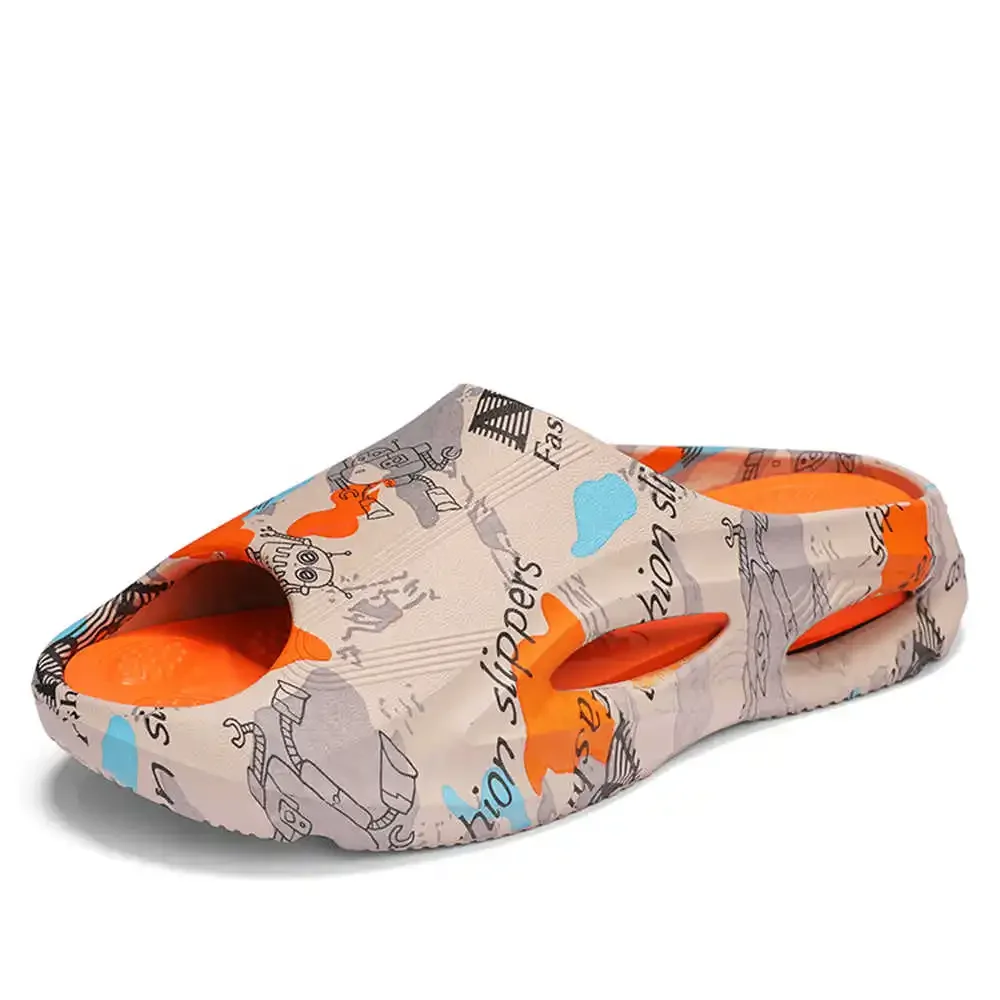 

Black Demi-season Sports Sandals Men Male Boy Slippers Boys' Shoes Sneakers Gym Model Flatas Runner Special Use Botasky