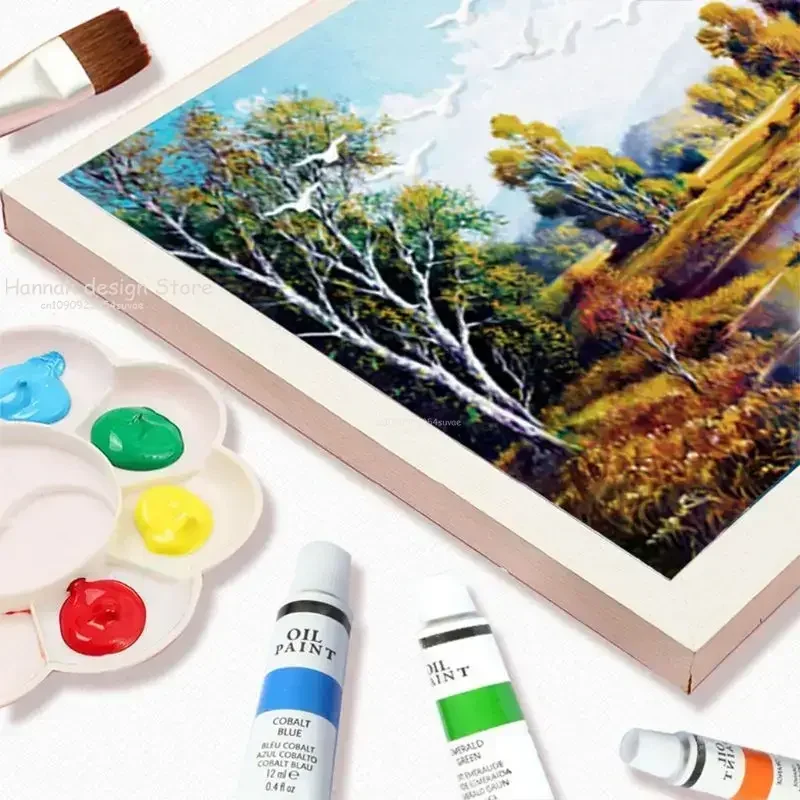 24 Colors Professional Oil Painting Paint Drawing Pigment 12ml Tubes Set Artist Art Supplies for Beginner