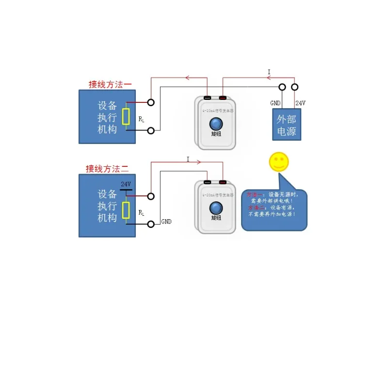신호 발생기, 전류 발생기, 정전류 소스, 전류 아날로그 발생기, 4-20mA, 0-20mA