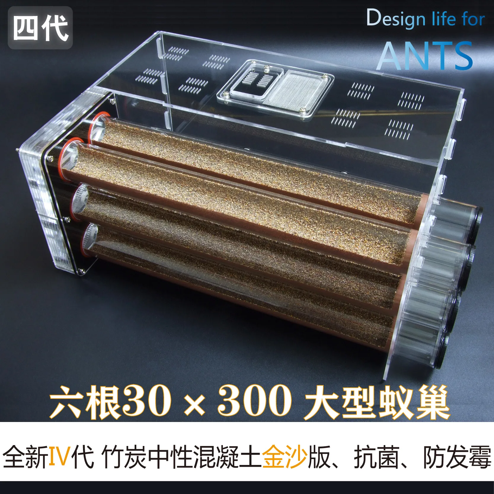 Six 30 A 300mm bionic neutral concrete bamboo festival nest workshop ant villa professional acryli ant nest