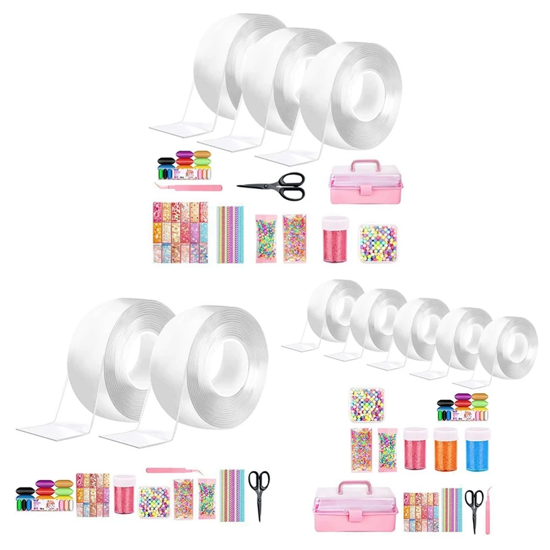 nanos-bubble-balloon-tape-kit-with-glitter-tweezer-fidget-diy-elastic-bubbles-nano-tape-double-sided-bubblable-tapes