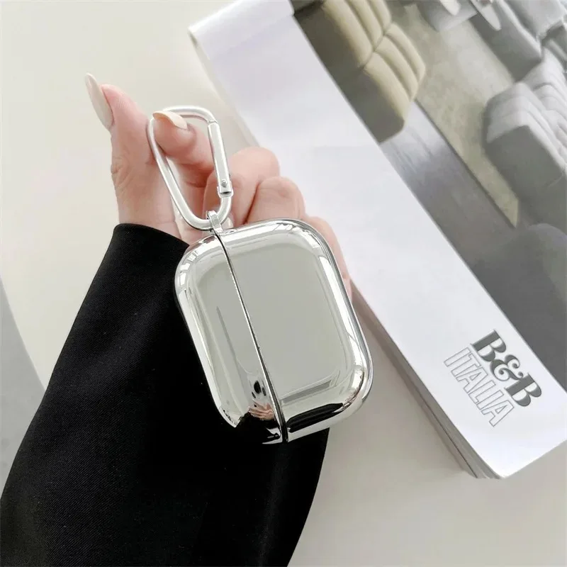 Sleek Electroplated TPU Earphone Protective Case with Hook