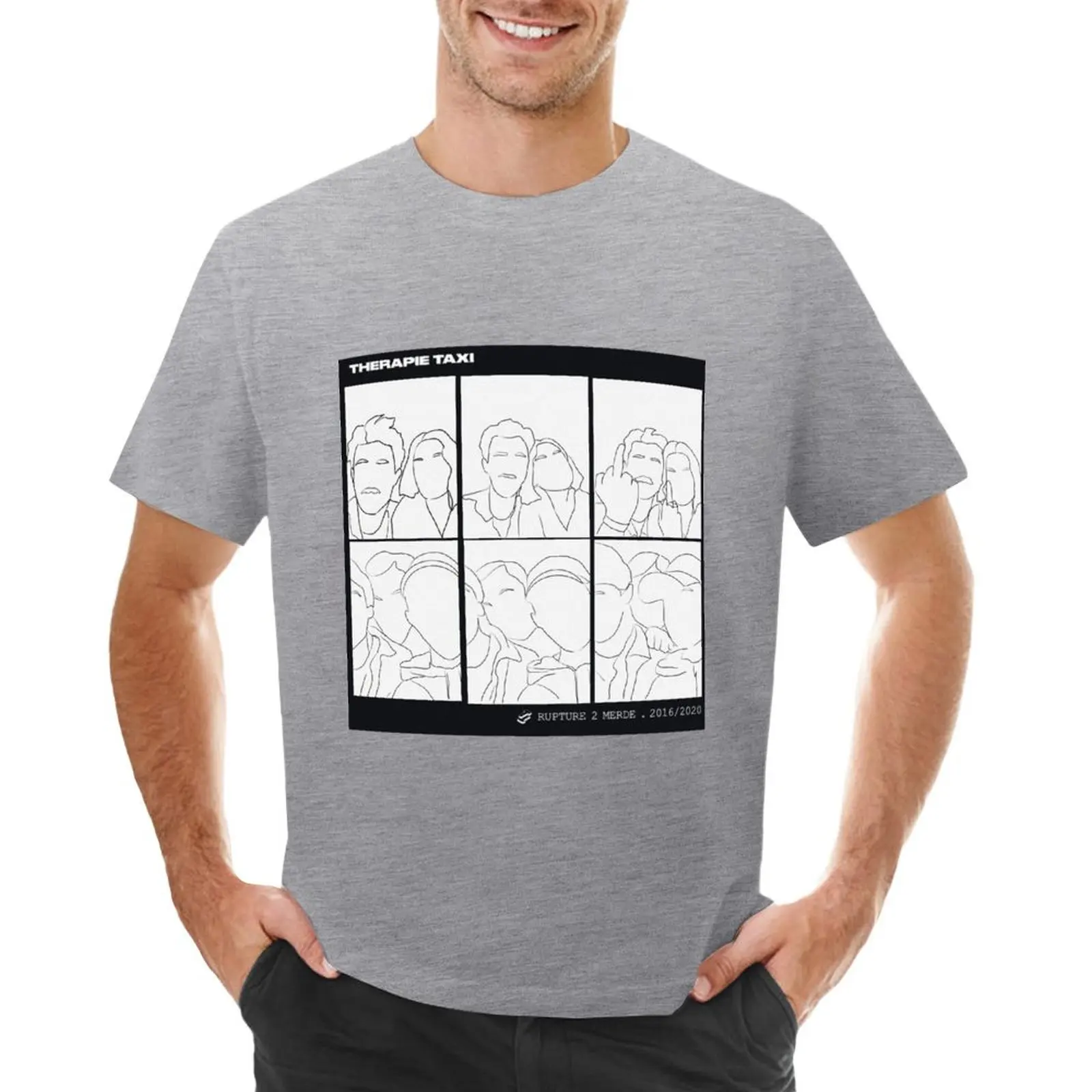 Rottura 2 M * Rde Therapie Taxi T-Shirt Summer Top Tees Customs Progetta Il Tuo Pacchetto T-Shirt Grafiche Da Uomo Taglie Forti