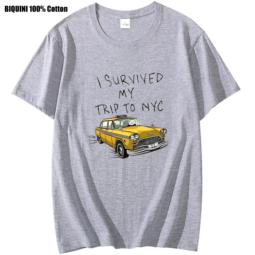 Tom Holland Same Style Tees I Survived My Trip To NYC Print Tops