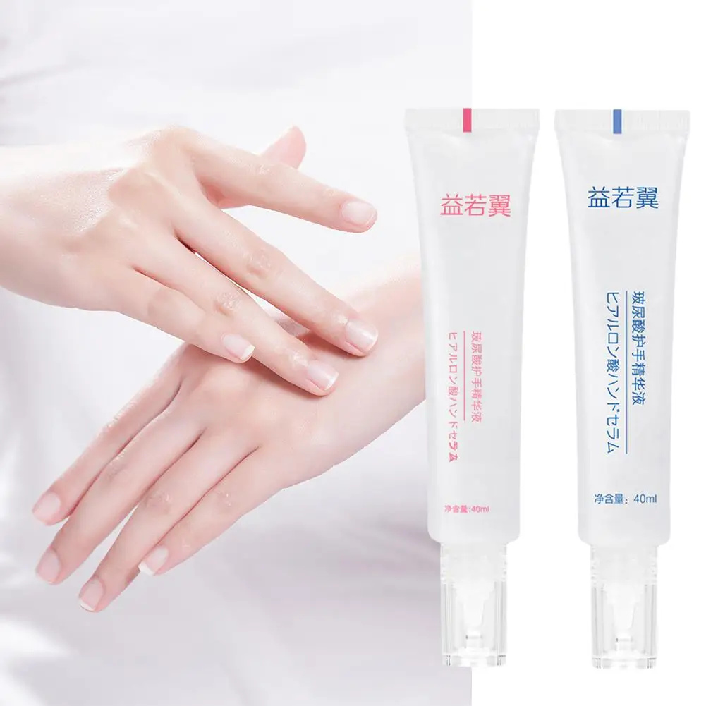 

40ml Hyaluronic Acid Hand Essence Moisturizing Hand Cream Beauty Hands Skincare Anti-wrinkle Repairing Hands Care hot