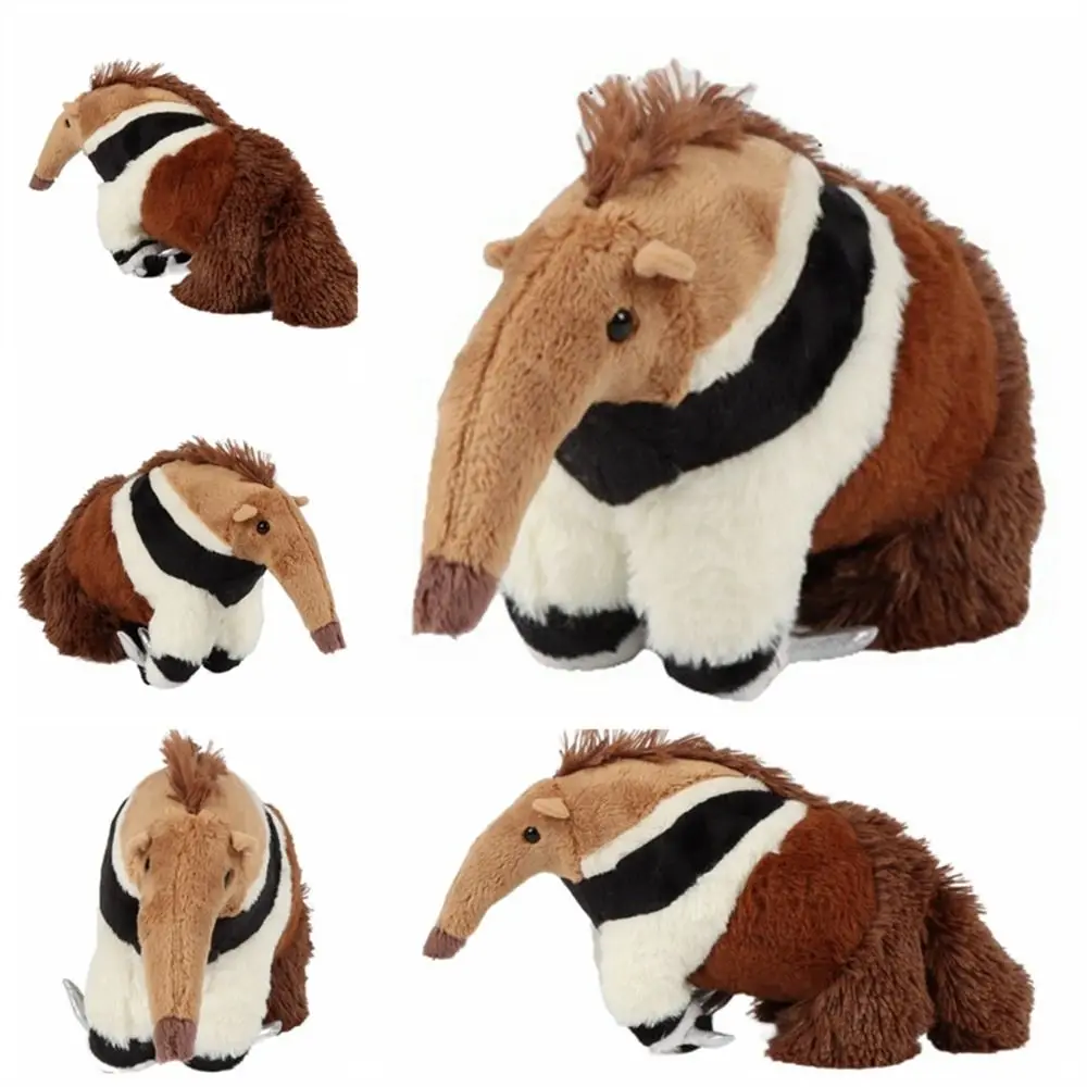 Stuffed Animal Giant Anteater Plush Plush Doll High Fidelity Simulation Anteater Lifelike Soft Cute Tamandua Plush