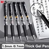 M&g 1.0mm/0.7MM Thick Gel Pen  Black Retractable Bullet Signature Pen Large Capacity K35 Signature Pen for Business Office 1