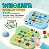Dinosaurs Collide, Geometric Shapes Pair, Puzzle Thinking Training, Parent-Child Interactive Tabletop Games Early Education Toys 1