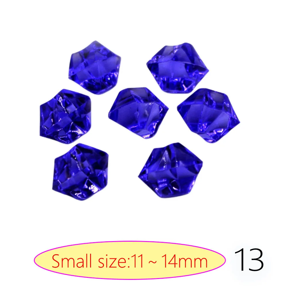 100 Stück klare gefälschte Crushed Ice Rocks Eiswürfel Acryl Vasenfüller für Party Hochzeit Dekorationen Vase verziert mit Eiswürfeln – Detail 8