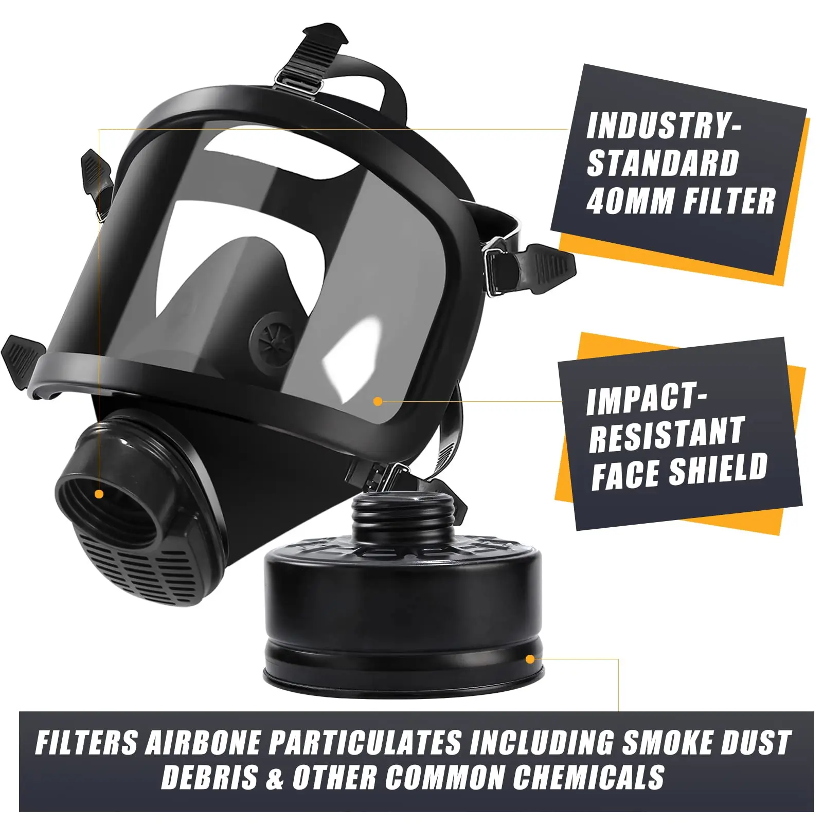 MF14 respirator close-up detail