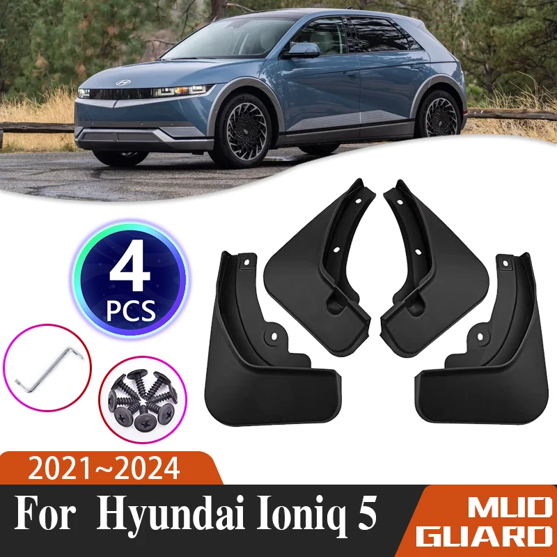 CarMudFlapsForHyundaiIoniq52021202220232024CarMudguards