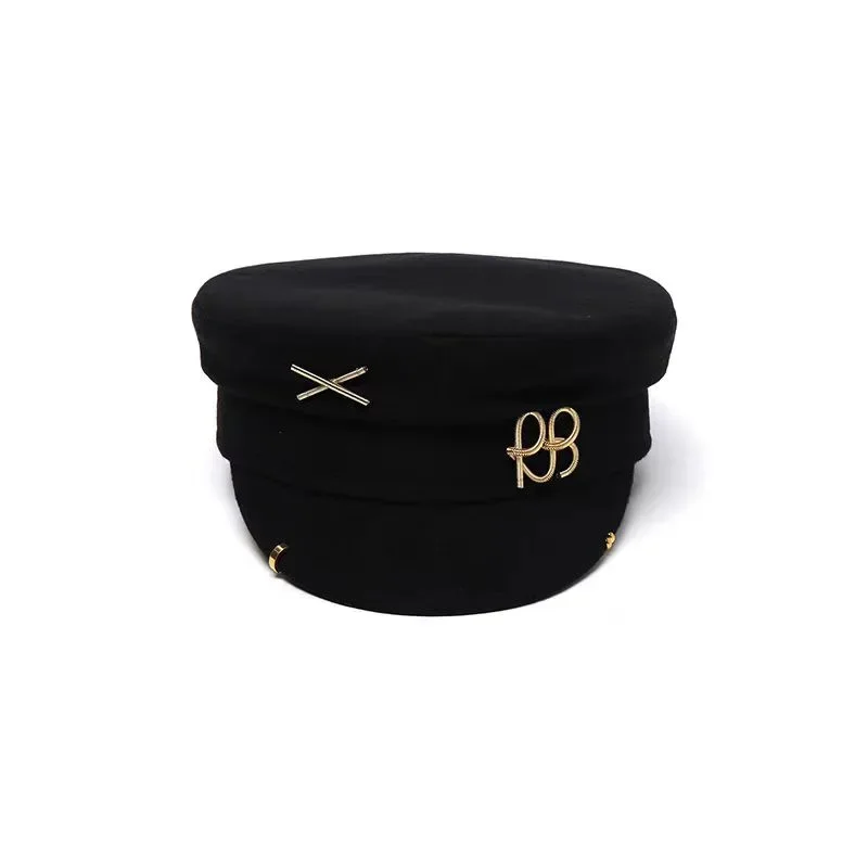 Y2K Brand Designer Newsboy Cap Earrings Hats for Women Sun Hat Letter Military Cap Visor Outdoor Unisex Sombreros De Mujer 6