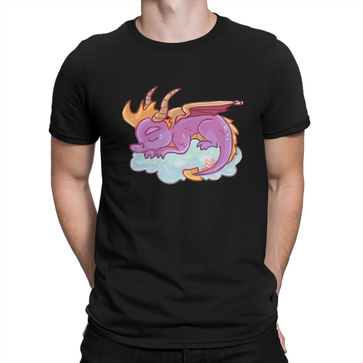 Sleeping On A Cloud T-Shirt Novità In Cotone Da Uomo Girocollo Spyro Tees Abbigliamento Manica Corta 6Xl