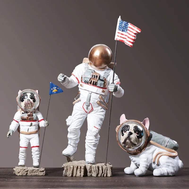 

European Creative Gifts Resin Astronauts Ornaments Home Furnishing Room Table Figurines Crafts Office Desktop Statues Decoration