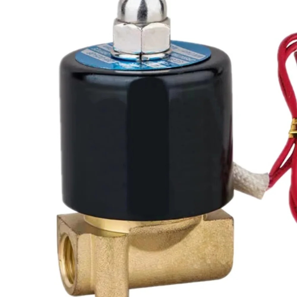 Copper Electric Solenoid Valve 2W025-08 AC 24V G1/4" Distilled Water Air Outlet Flow Switch