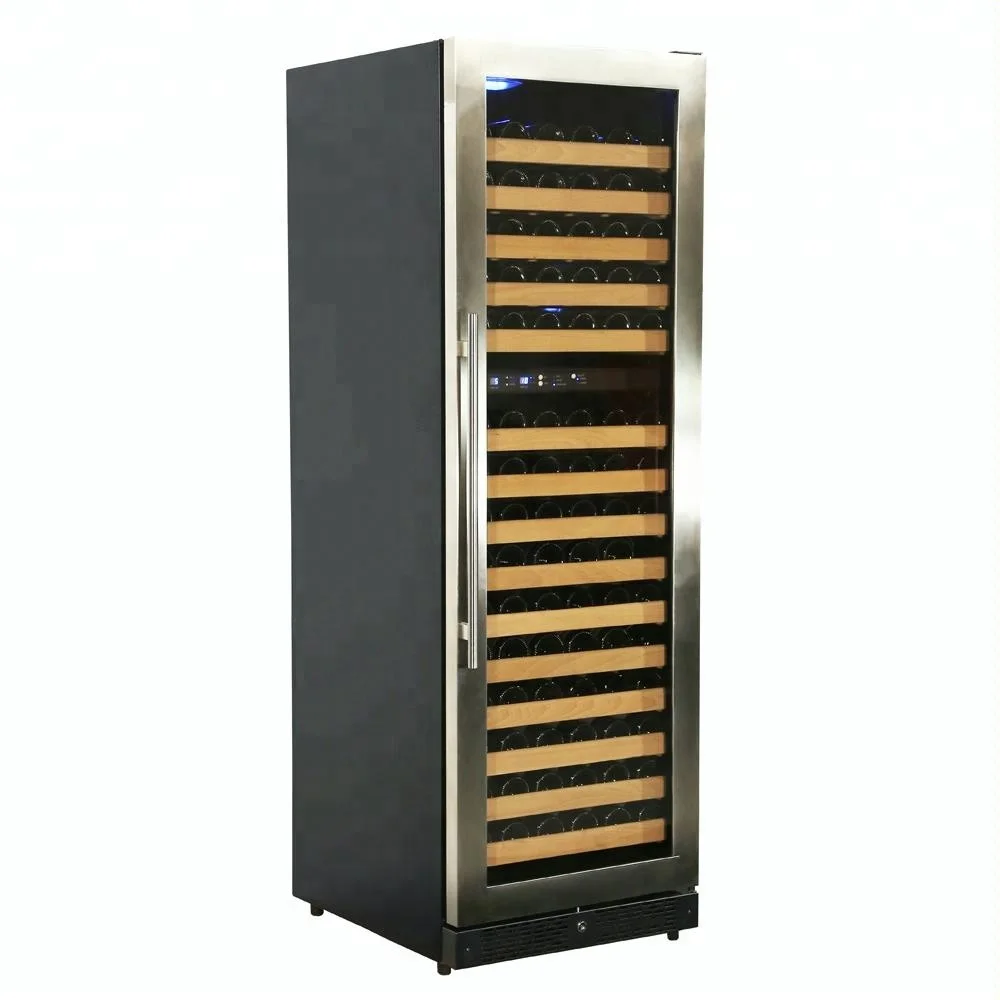 Bottles Built In Dual Zone Large Stainless Steel Wine Fridge Cellar Cooler Refrigerators