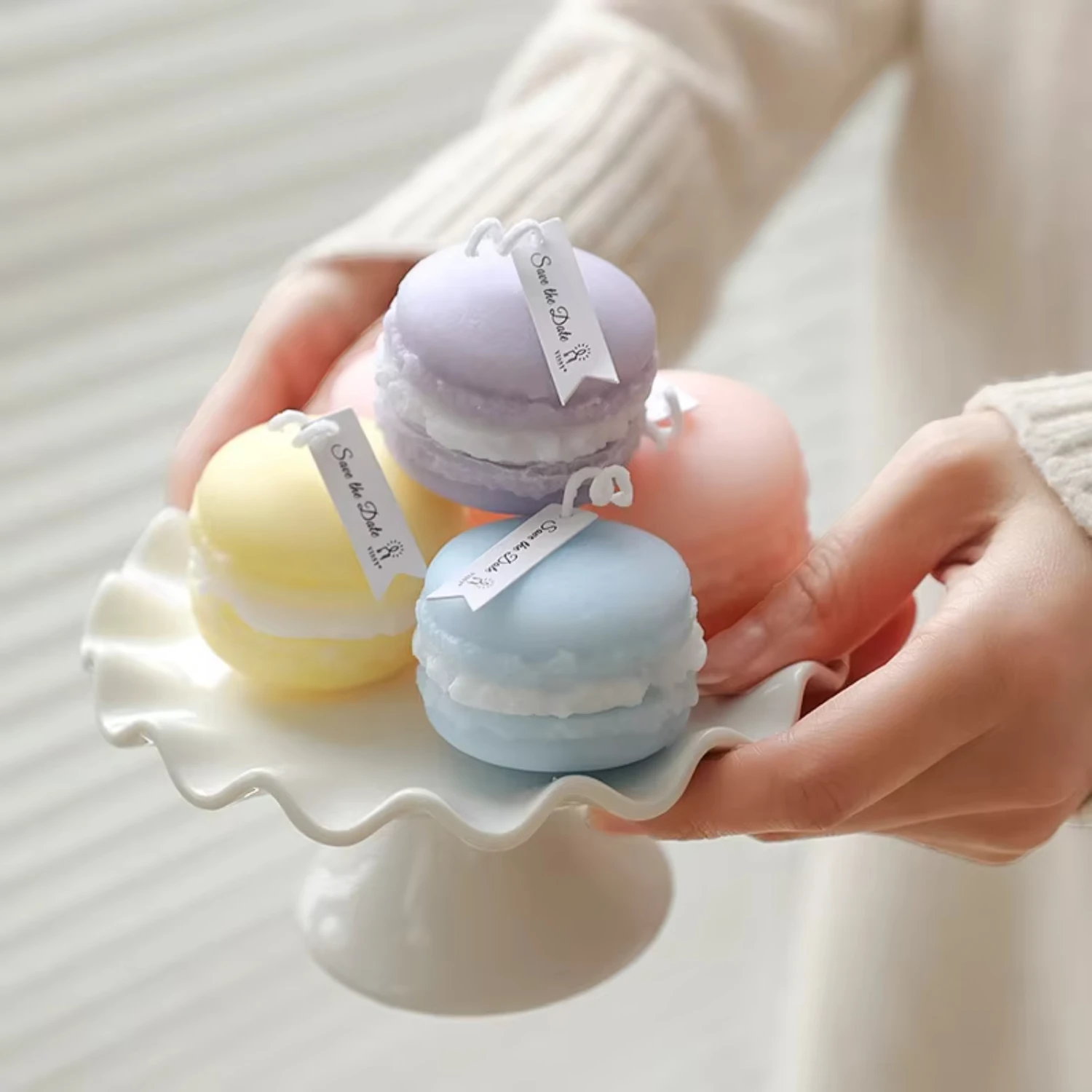 Handmade Scented Candle 7 Day Candles Macaroons Candles Handmade Cute Wedding Party Birthday INS